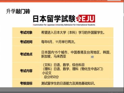 日本留學(xué)生考試（EJU）—我需要考多少分？