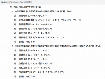 沒有統招大專本科學歷，可以通過IT證書辦理日本工作簽證嗎？